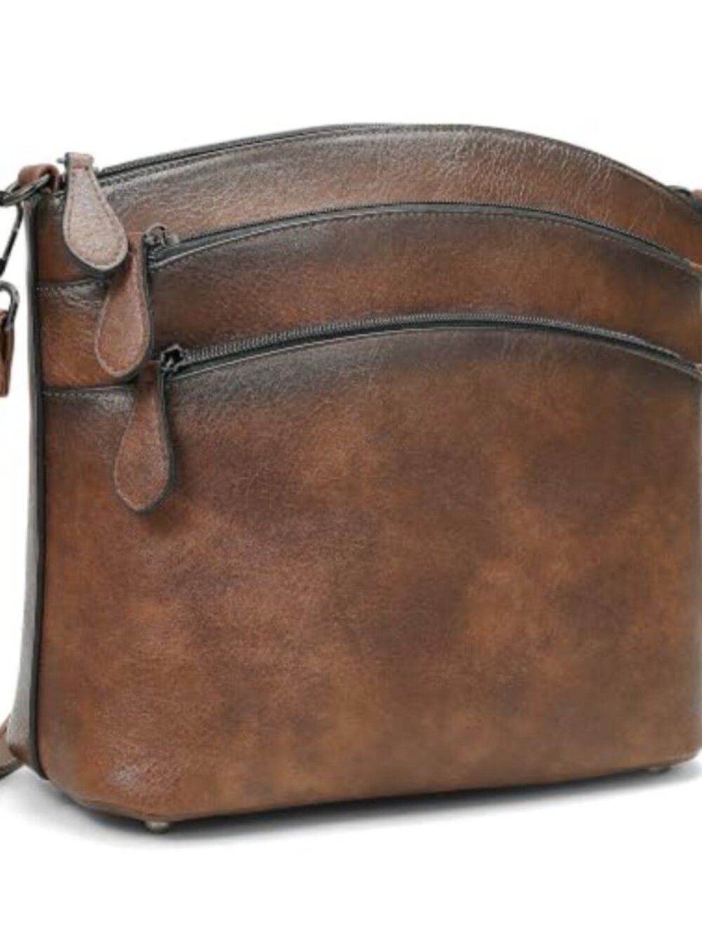 PU Leather Crossbody Bag Medium Multi-Pocket Shoulder Purse